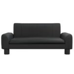 Hondenmand 70x45x30 cm kunstleer zwart - Afbeelding 2