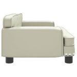 Hondenmand 70x45x30 cm kunstleer crèmekleurig - Image 3