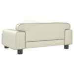 Hondenmand 70x45x30 cm kunstleer crèmekleurig - Image 4