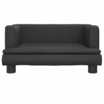 Hondenmand 60x40x30 cm kunstleer zwart - Afbeelding 2