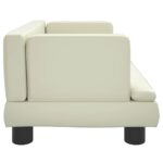 Hondenmand 60x40x30 cm kunstleer crèmekleurig – Image 3
