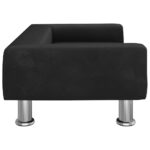 Hondenmand 70x45x26,5 cm fluweel zwart - Image 3