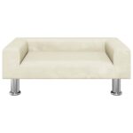 Hondenmand 70x45x26,5 cm fluweel crèmekleurig - Afbeelding 2