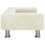 Hondenmand 70x45x26,5 cm fluweel crèmekleurig - Afbeelding 3