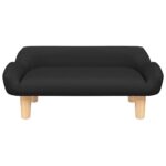 Hondenmand 70x40x24 cm stof zwart - Afbeelding 2