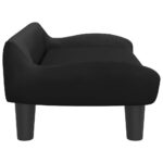 Hondenmand 70x40x24 cm fluweel zwart – Image 3