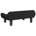 Hondenmand 70x40x24 cm fluweel zwart – Image 4
