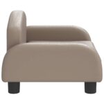 Hondenmand 50x40x30 cm kunstleer cappuccinokleurig - Image 3