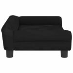 Hondenmand 70x48x22 cm fluweel zwart - Image 3