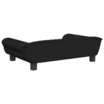 Hondenmand 70x48x22 cm fluweel zwart - Image 4