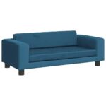 Hondenmand met verlengstuk 100x50x30 cm fluweel blauw – Image 5