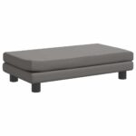 Hondenmand met verlengstuk 100x50x30 cm kunstleer grijs - Image 6