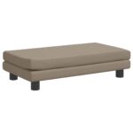 Hondenmand met verlengstuk 100x50x30 cm kunstleer cappuccino – Image 6