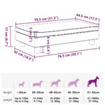 Hondenmand met verlengstuk 100x50x30 cm kunstleer cappuccino – Image 9