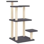 Krabpalen met platforms 98,5 cm donkergrijs