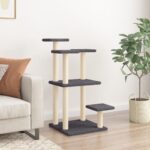 Krabpalen met platforms 98,5 cm donkergrijs – Image 2