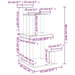 Krabpalen met platforms 98,5 cm donkergrijs – Image 7