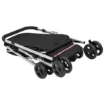 Hondenwagen inklapbaar 100x49x96 cm linnenstof zwart - Image 7