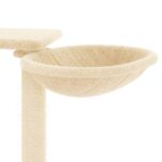 Kattenmeubel met krabpalen 82 cm crèmekleurig – Image 6