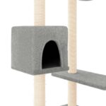 Kattenmeubel met krabpalen 82 cm lichtgrijs - Afbeelding 5