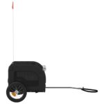 Hondenfietstrailer oxford stof en ijzer zwart - Image 5