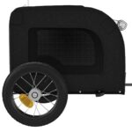 Hondenfietstrailer oxford stof en ijzer zwart - Image 6