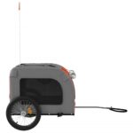 Hondenfietstrailer oxfordstof en ijzer rood en grijs – Image 5