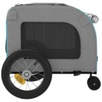 Fietskar voor huisdieren Blauw en grijs 124.5 x 63.5 x 53 cm – Image 8
