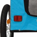 Fietskar voor huisdieren Blauw en grijs 124.5 x 63.5 x 53 cm – Image 9