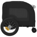 Fietskar voor huisdieren met opslag Zwart 124.5 x 63.5 x 53 cm - Image 8