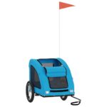 Hondenfietstrailer oxford stof en ijzer blauw - Afbeelding 2