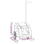 Hondenfietstrailer oxford stof en ijzer blauw - Afbeelding 12