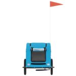 Hondenfietstrailer oxford stof en ijzer blauw - Afbeelding 3