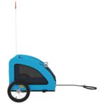 Hondenfietstrailer oxford stof en ijzer blauw - Afbeelding 5