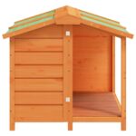 Hondenhok 96x87x80,5 cm massief grenenhout bruin - Image 3