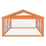 Dierenren 200x112,5x74 cm massief grenenhout bruin - Afbeelding 4