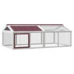 Dierenren 200x112,5x74 cm massief grenenhout mokkakleurig