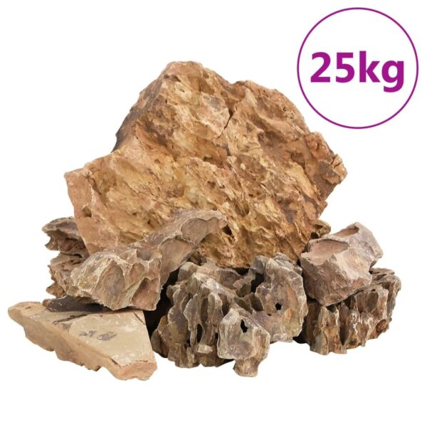 Drakenstenen 25 kg 5-30 cm bruin