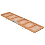 Hondenloopplank 120x30 cm massief vurenhout grijs - Image 6