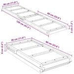 Hondenloopplank 120x30 cm massief vurenhout grijs - Image 10