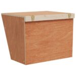 Hooiruif voor konijnen 25x18,5x20,5 cm massief vurenhout - Afbeelding 4