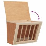 Hooiruif voor konijnen 25x18,5x20,5 cm massief vurenhout - Afbeelding 5