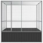 Volière 211x207x212 cm staal zilverkleurig – Image 3