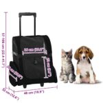 Huisdierentrolley 3-in-1 48x32x(57-106) cm oxford stof zwart – Image 11