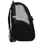 Huisdierentrolley 3-in-1 48x32x(57-106) cm oxford stof zwart – Image 3