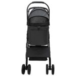 Opvouwbare Huisdier Kinderwagen Zwart 81 x 47 x 99 cm - Afbeelding 5