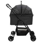Opvouwbare Huisdier Kinderwagen Zwart 81 x 47 x 99 cm - Afbeelding 6