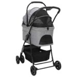 Opvouwbare Huisdier Kinderwagen Grijs 81 x 47 x 99 cm – Image 7
