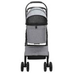 Opvouwbare Huisdier Kinderwagen Grijs 81 x 47 x 99 cm – Image 5