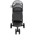 Opvouwbare Huisdier Kinderwagen Zwart 78 x 54 x 101 cm - Afbeelding 6
